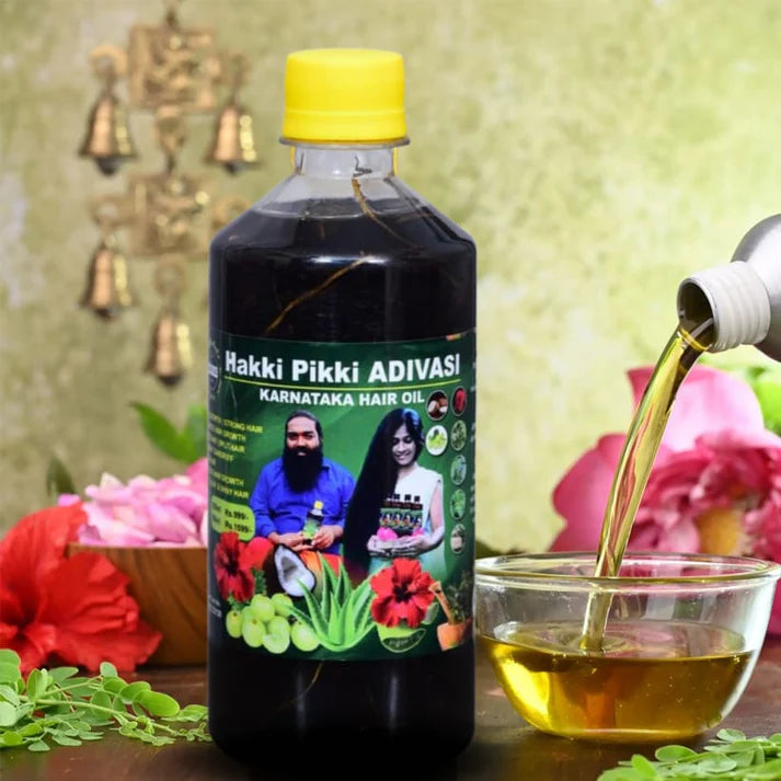 Original Adivasi Hakki Pikki Herbal Hair Oil